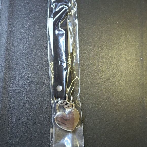 NEW Black Heart with keys Choker Collar 12" - Picture 5 of 5